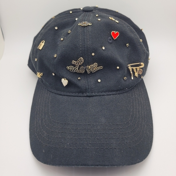 Embellished Black Cap - Picture 1 of 5